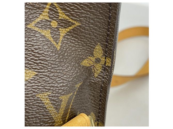 Borsa a tracolla Louis Vuitton Monogram Saint Cloud GM Marrone - vista 7