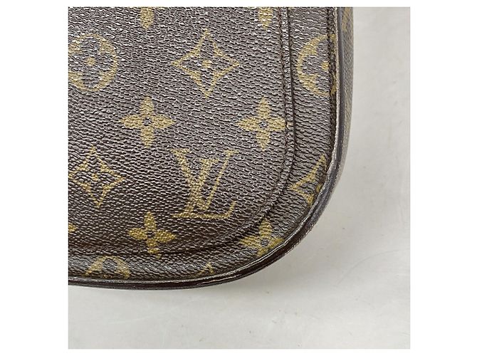 Borsa a tracolla Louis Vuitton Monogram Saint Cloud GM Marrone - vista 8