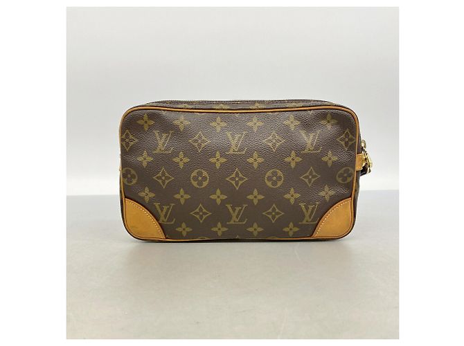 Borsa a pochette Louis Vuitton Monogram Marly Dragonne GM Marrone - vista 10