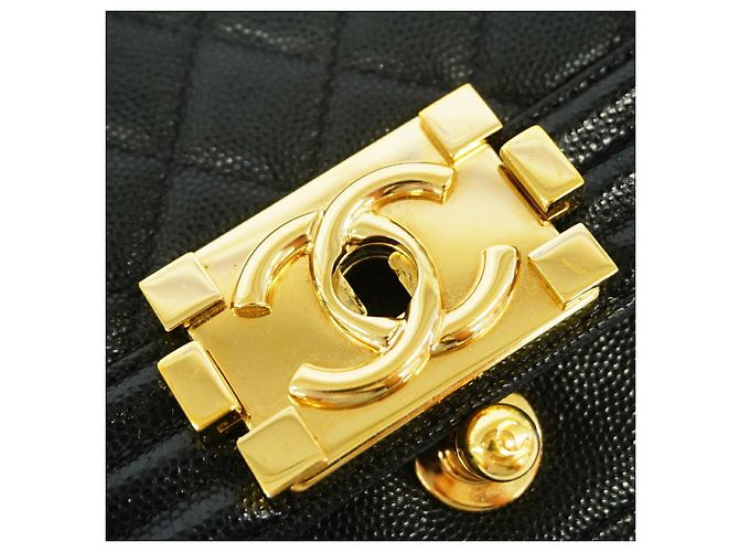 Borsa a Tracolla Chanel Boy Chain Nero - vista 10