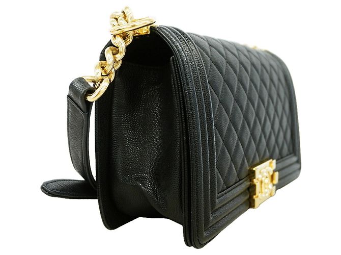 Borsa a Tracolla Chanel Boy Chain Nero - vista 2