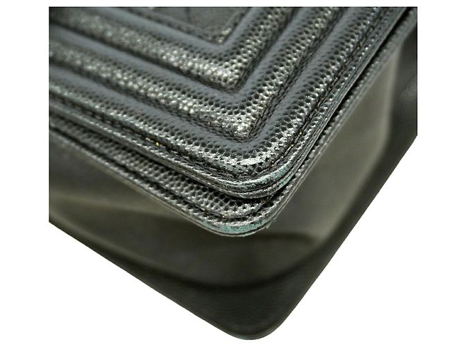 Borsa a Tracolla Chanel Boy Chain Nero - vista 6