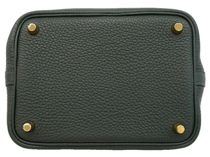 Hermès Borsa Hermes Picotin Lock PM Verde chiaro - vista 3