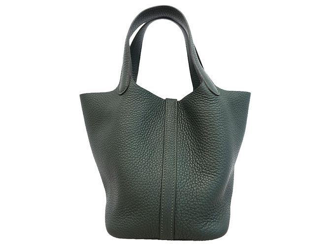 Hermès Borsa Hermes Picotin Lock PM Verde chiaro - vista 7