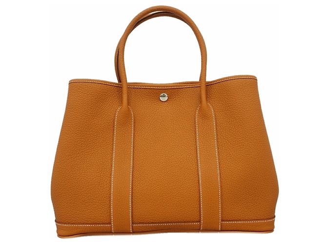 Hermès Bolso Tote Hermes Garden PM Dorado - vista 10