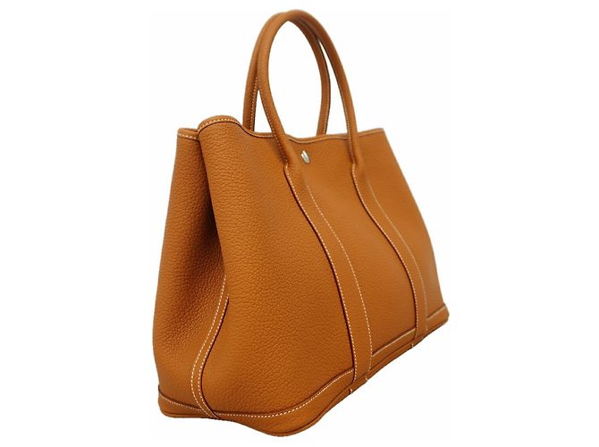 Hermès Bolso Tote Hermes Garden PM Dorado - vista 2