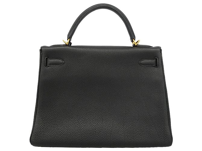 Hermès Hermes Kelly 32 Togo Black Handtasche Schwarz - Ansicht 10