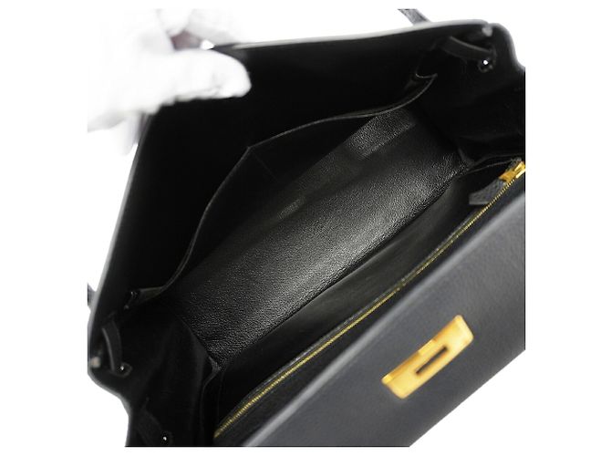 Hermès Hermes Kelly 32 Togo Black Handtasche Schwarz - Ansicht 4