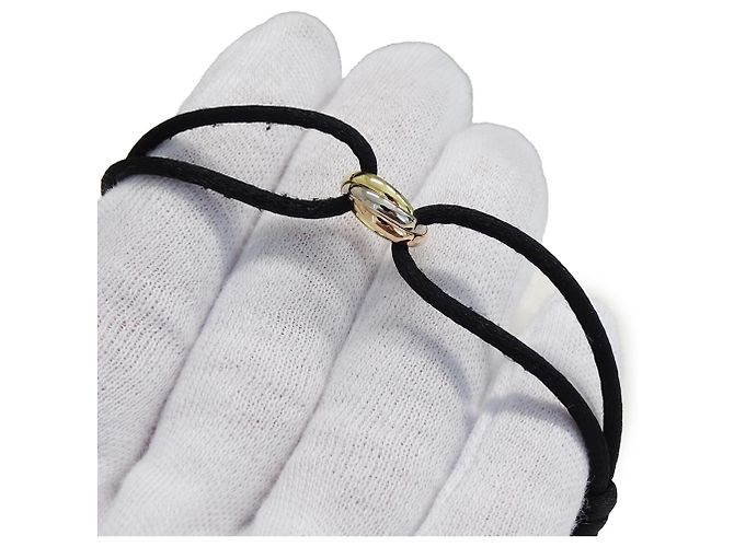 Pulseira Cartier Trinity com pingente Preto Dourado - vista 10