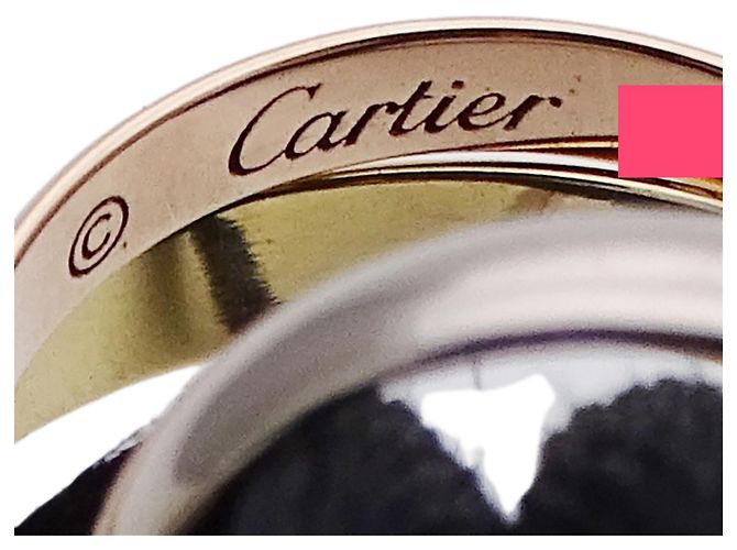 Pulseira Cartier Trinity com pingente Preto Dourado - vista 5