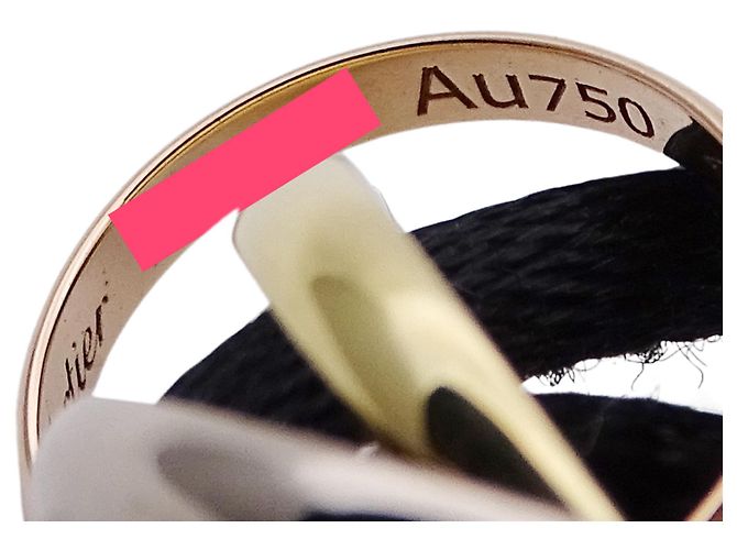 Pulseira Cartier Trinity com pingente Preto Dourado - vista 6