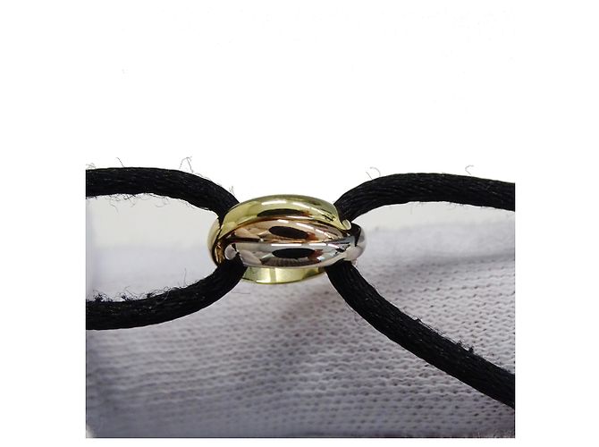 Pulseira Cartier Trinity com pingente Preto Dourado - vista 9