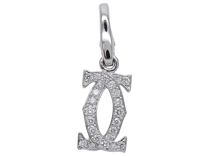 Pendente Cartier in oro bianco e diamanti - vista 2