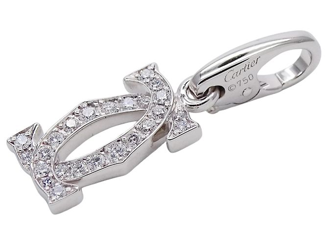 Pendente Cartier in oro bianco e diamanti - vista 4