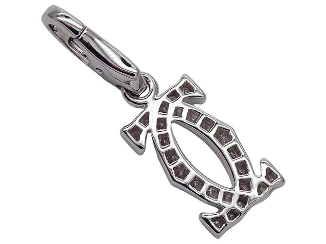 Pendente Cartier in oro bianco e diamanti - vista 5