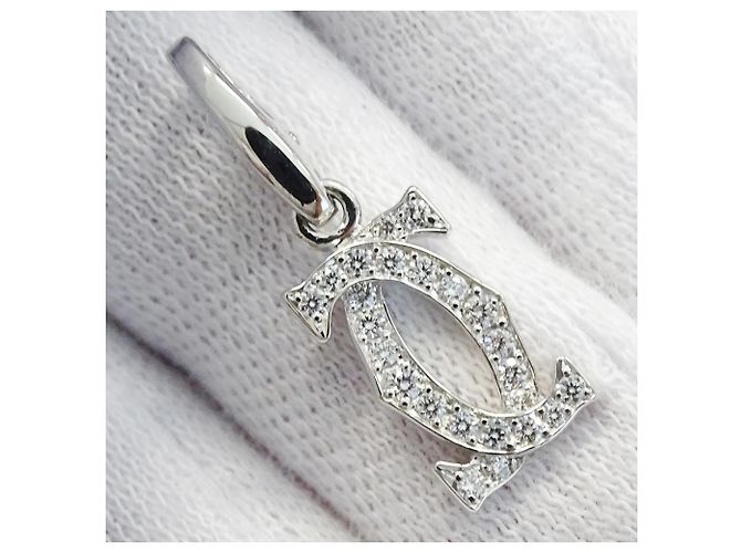 Pendente Cartier in oro bianco e diamanti - vista 8