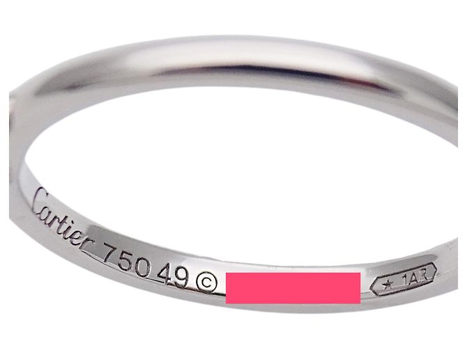 Cartier Ehering aus Weißgold und Diamanten Golden - Ansicht 5