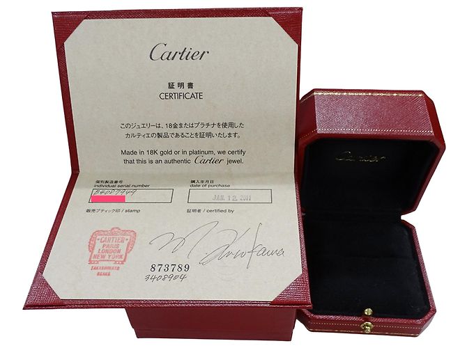 Cartier Ehering aus Weißgold und Diamanten Golden - Ansicht 6