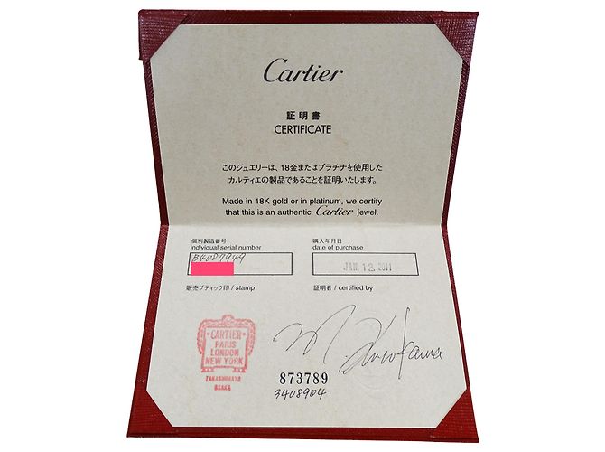 Cartier Ehering aus Weißgold und Diamanten Golden - Ansicht 7
