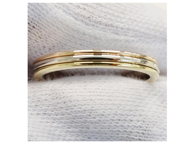 Cartier Tri-Color Gold Band Ring Golden - Ansicht 10
