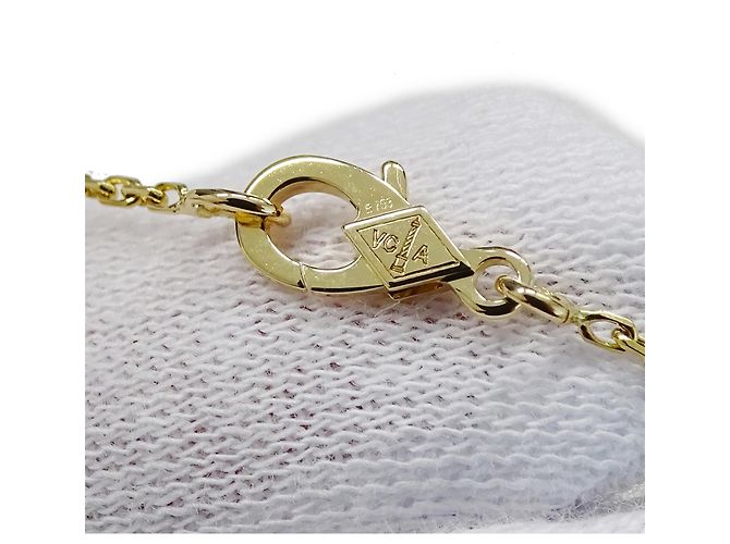 Collana Vintage Alhambra Van Cleef & Arpels in Oro Giallo D'oro - vista 9