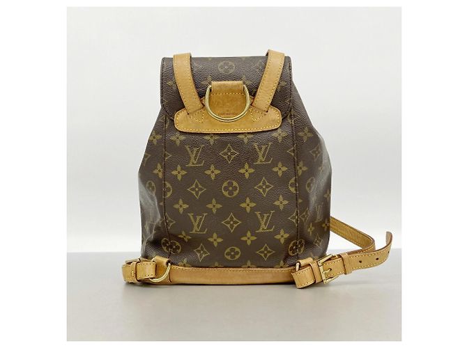 Mochila Louis Vuitton Monogram Montsouris MM Marrom - vista 13