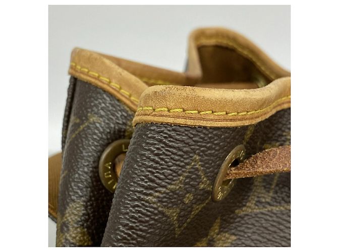 Mochila Louis Vuitton Monogram Montsouris MM Marrom - vista 7