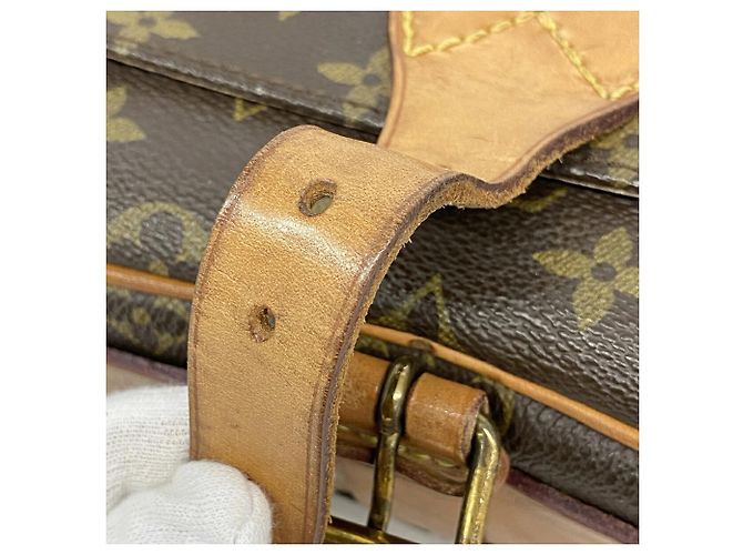Louis Vuitton Monogram Cartouchiere MM Schultertasche Braun - Ansicht 10