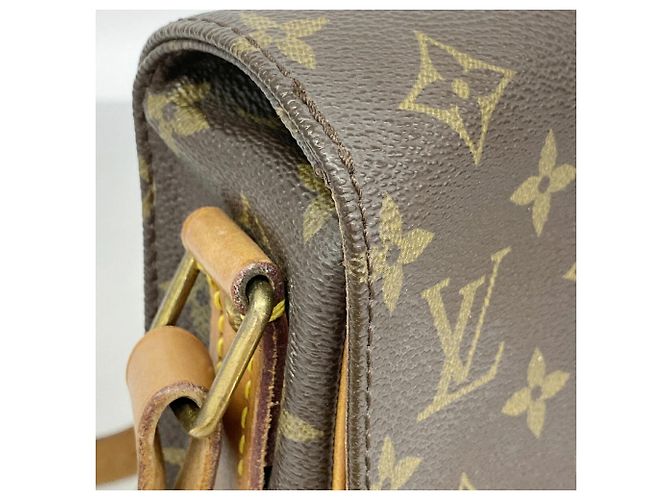 Louis Vuitton Monogram Cartouchiere MM Schultertasche Braun - Ansicht 7