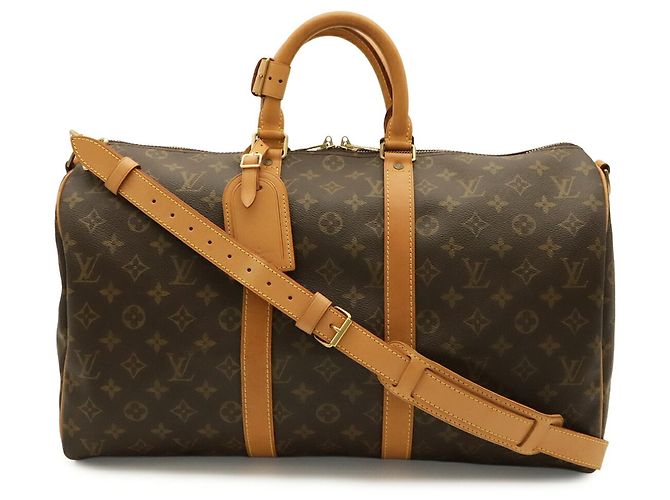 Louis Vuitton Monogram Keepall Bandoulière 45 Boston Bag Braun Monogramm - Ansicht 2