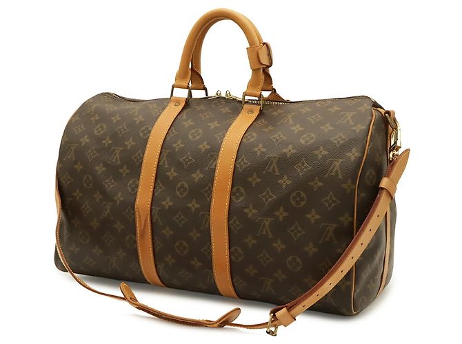 Louis Vuitton Monogram Keepall Bandoulière 45 Boston Bag Braun Monogramm - Ansicht 3