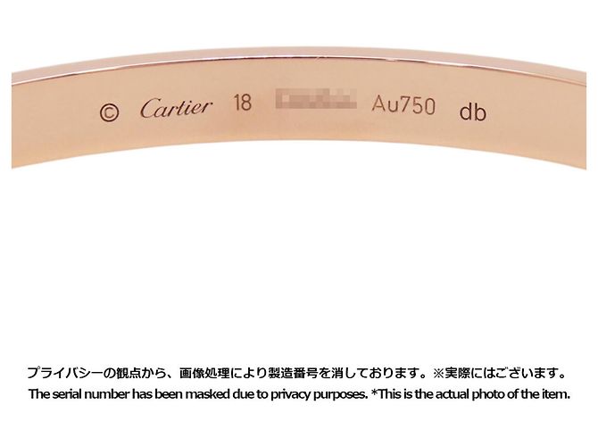 Bracciale Cartier Love in oro rosa - vista 12