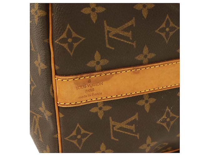 Louis Vuitton Monogram Keepall Bandoulière 45 Marrone Bianco Monogramma - vista 6