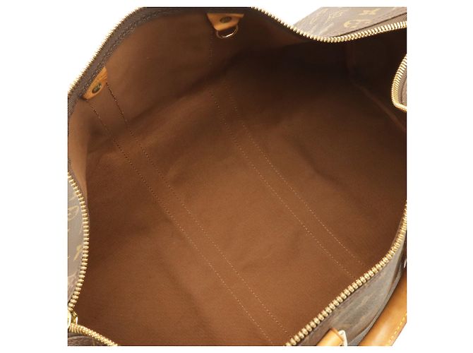 Louis Vuitton Monogram Keepall Bandoulière 45 Marrone Bianco Monogramma - vista 9