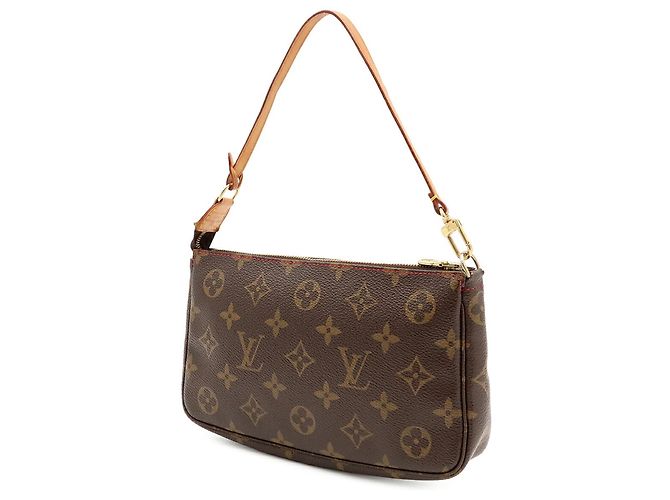 Borsa Louis Vuitton Monogram Cherry Pochette Accessoires Marrone Monogramma - vista 3