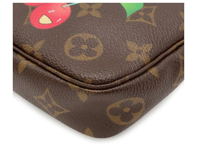 Borsa Louis Vuitton Monogram Cherry Pochette Accessoires Marrone Monogramma - vista 4