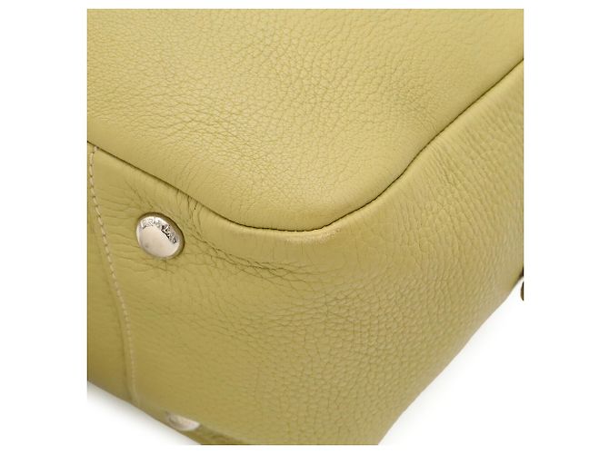 Borsa a mano Prada in pelle Verde Chiaro Giallo - vista 4