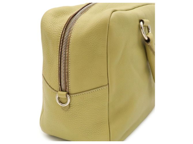 Borsa a mano Prada in pelle Verde Chiaro Giallo - vista 7