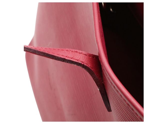 Sac Cabas Louis Vuitton Epi Neverfull MM Fuschia - vue 8