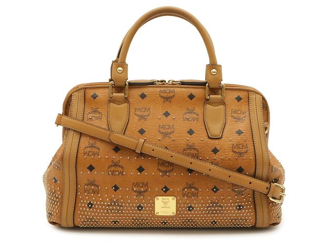 Bolso de mano y de hombro MCM Glam Brown Castaño - vista 2