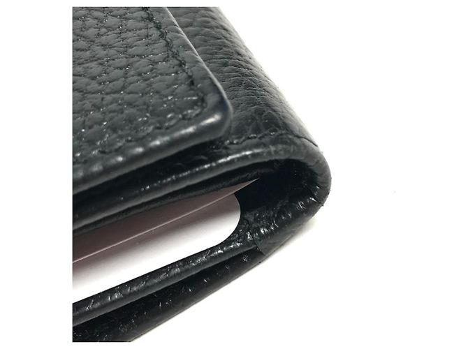 Cartera larga Gucci de piel negra - vista 3