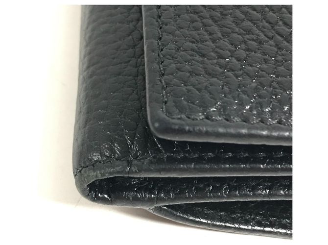 Cartera larga Gucci de piel negra - vista 4