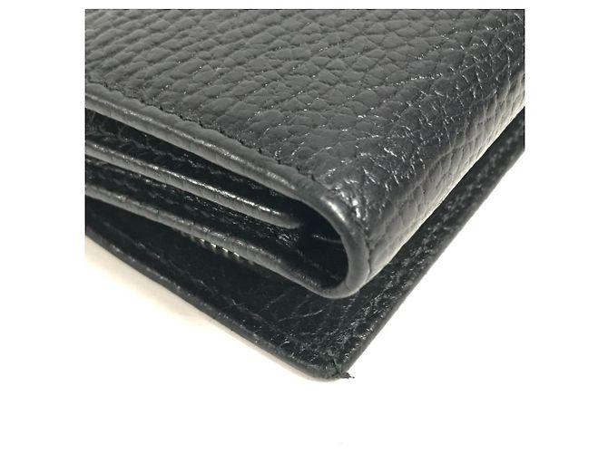 Cartera larga Gucci de piel negra - vista 5