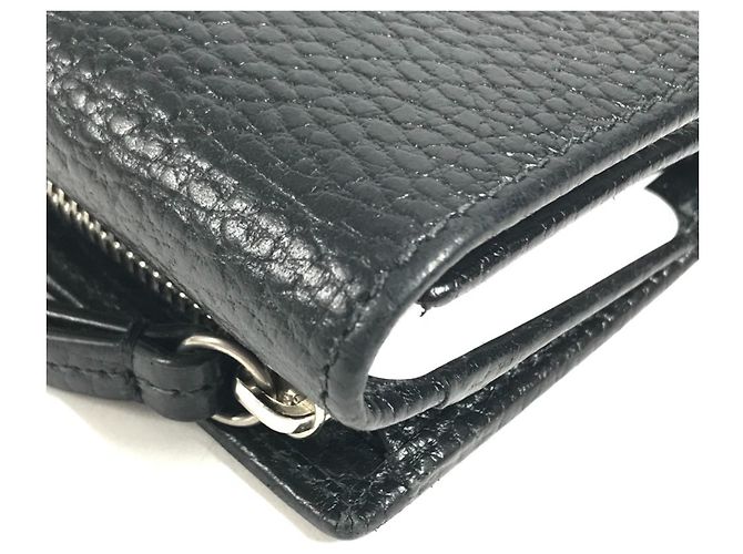 Cartera larga Gucci de piel negra - vista 6