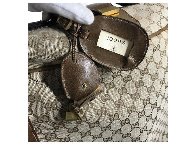 GUCCI GG Oversized Reisetasche Beige - Ansicht 9