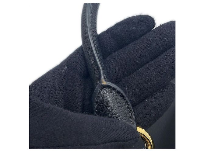 Borsa a mano in pelle Miu Miu Nero - vista 12