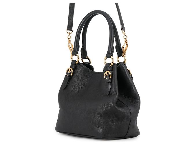 Borsa a mano in pelle Miu Miu Nero - vista 2