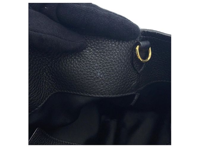Borsa a mano in pelle Miu Miu Nero - vista 9