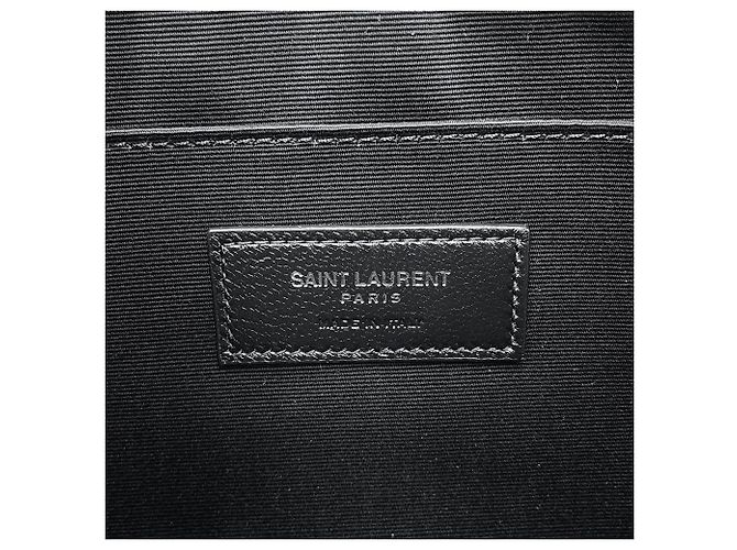 Yves Saint Laurent schwarze Clutch-Tasche - Ansicht 15