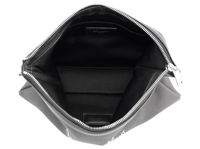 Yves Saint Laurent schwarze Clutch-Tasche - Ansicht 6